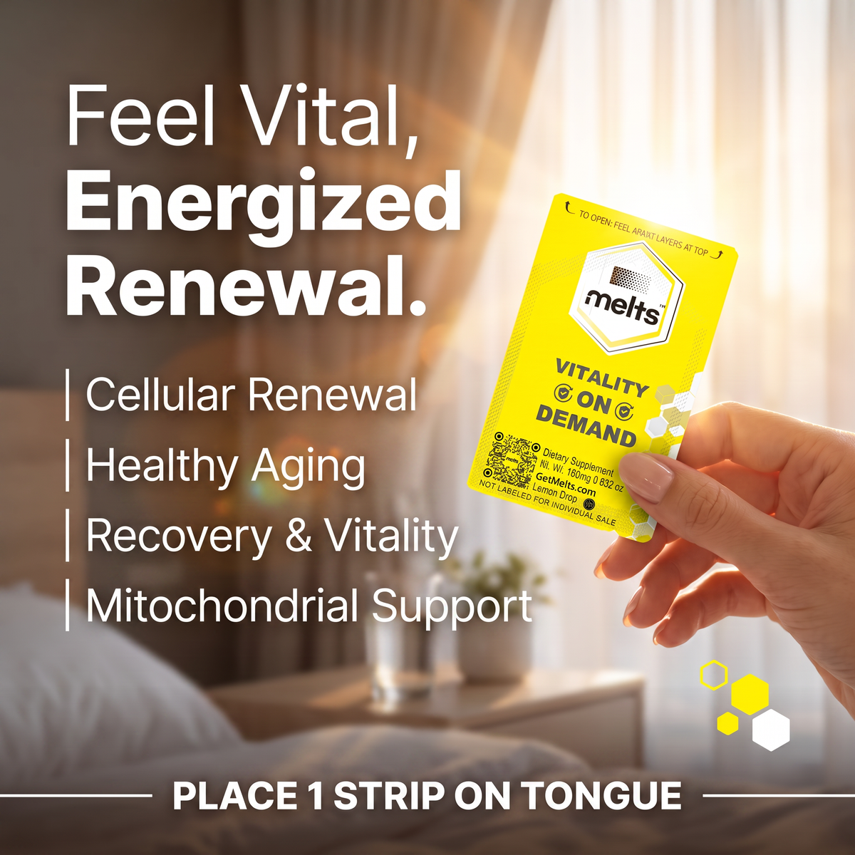 Melts™ NAD+ Strips | Healthy Aging & Cellular Health