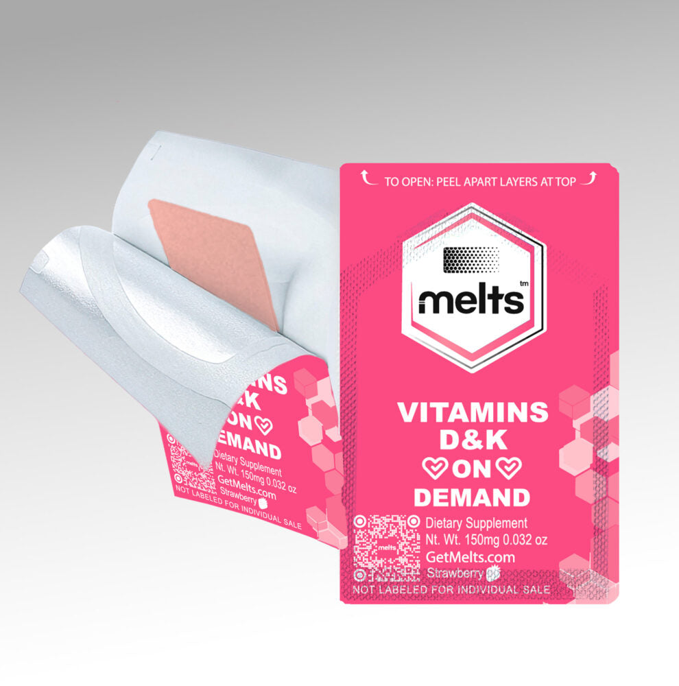 Melts™ Vitamin D&K Strips | Bone Strength & Heart Health